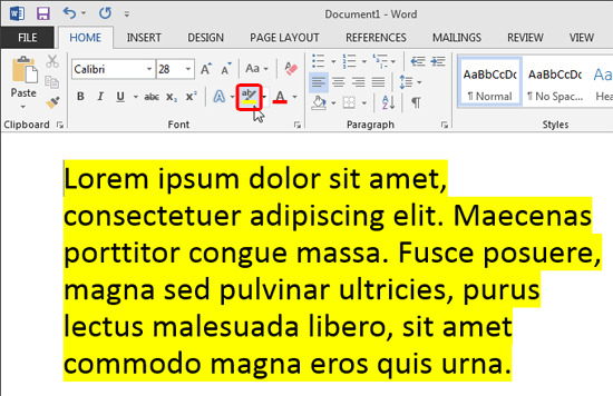 how do you highlight text in powerpoint for mac